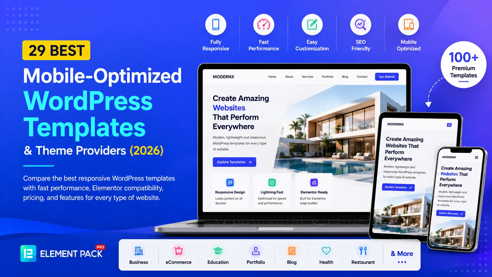 29 Best Mobile-Optimized WordPress Templates & Theme Providers (2026)
