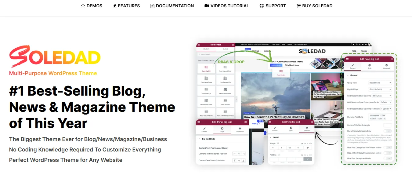 Soledad WordPress blog and magazine theme Soledad WordPress blog and magazine theme