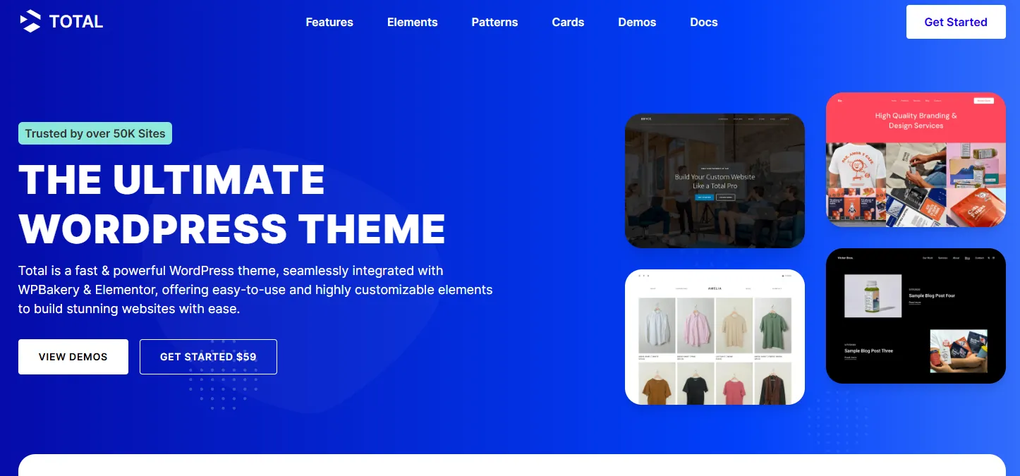 Total WordPress theme complete website solution Total WordPress theme complete website solution