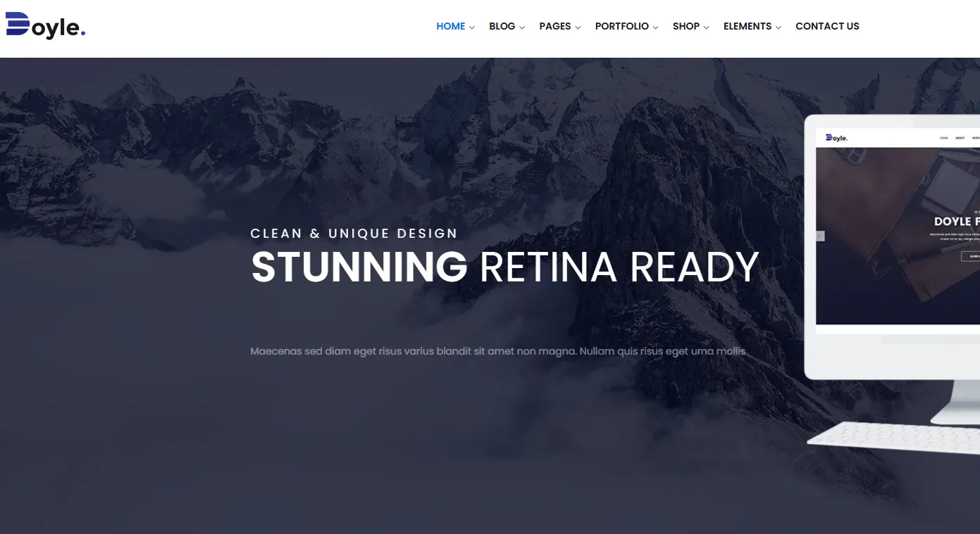 Doyle minimalist WordPress theme design Doyle minimalist WordPress theme design