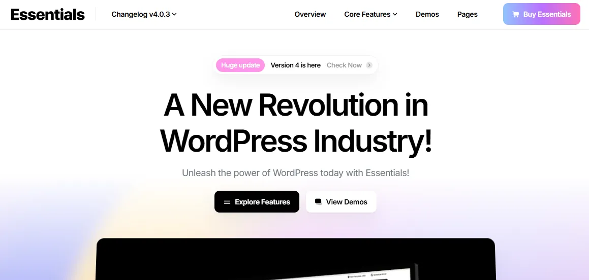 Essentials WordPress theme template collection Essentials WordPress theme template collection