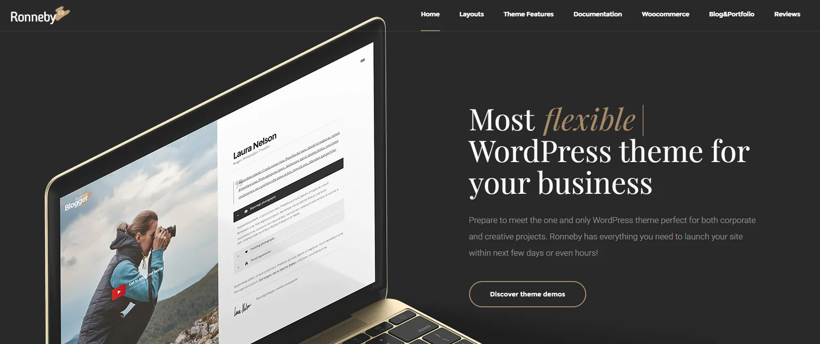 Ronneby WordPress theme layouts Ronneby WordPress theme layouts