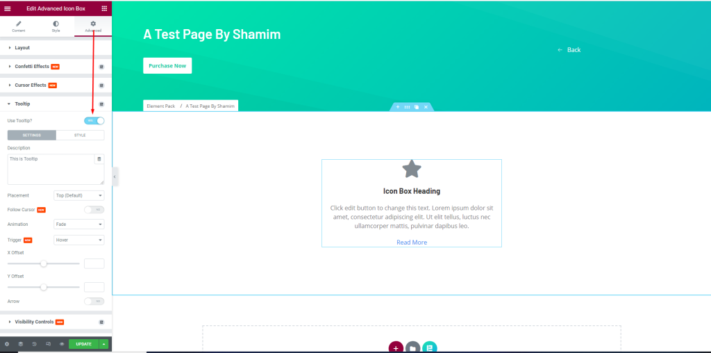How to show advanced tooltips using Elementor