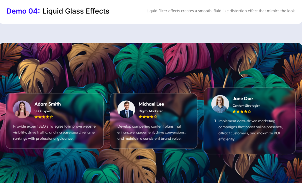 Liquid Glass Effect