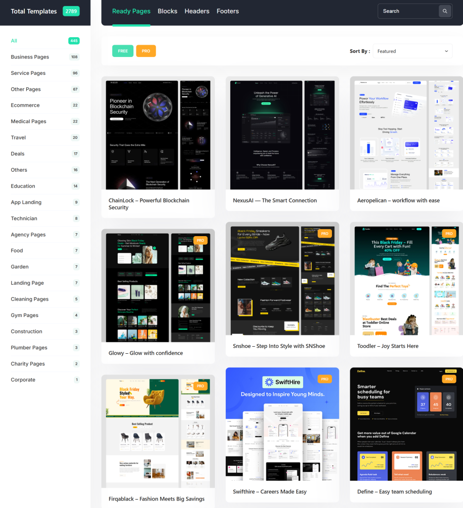 Ready Pages: launch a professional site in one click