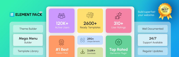 Element Pack Pro - Best Alternative to Elementor Pro Widgets Element Pack Pro - Best Alternative to Elementor Pro Widgets
