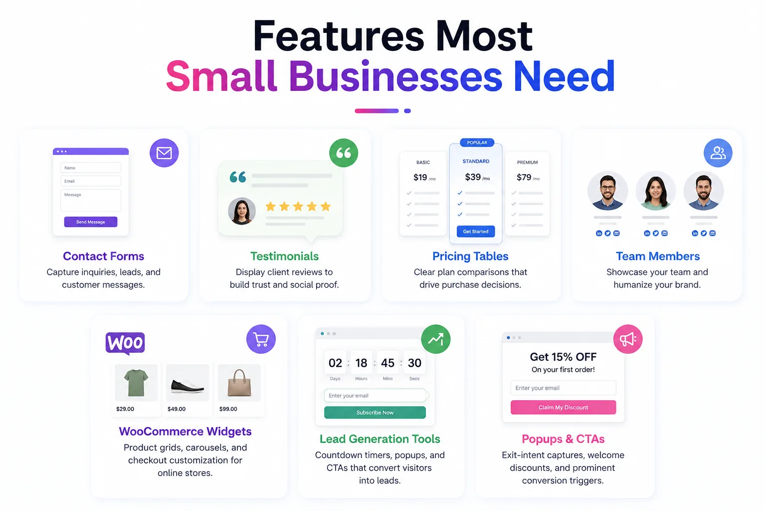 Essential features most small business websites need from Elementor addons Essential features most small business websites need from Elementor addons