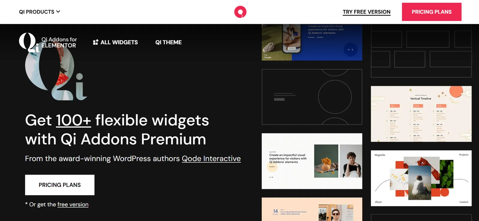 Qi Addons for Elementor clean minimal design widgets Qi Addons for Elementor clean minimal design widgets