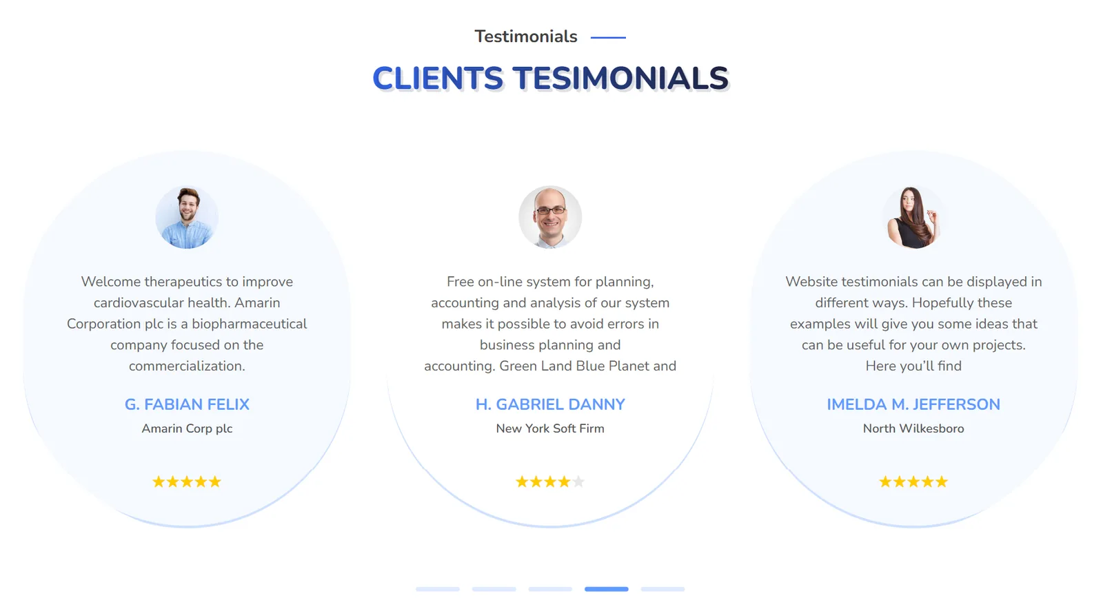 Testimonial carousel widget for social proof on business websites Testimonial carousel widget for social proof on business websites