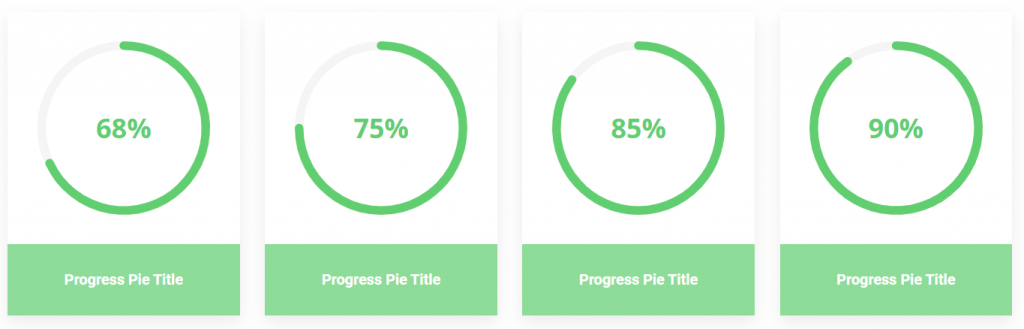 progress pie free elementor addons