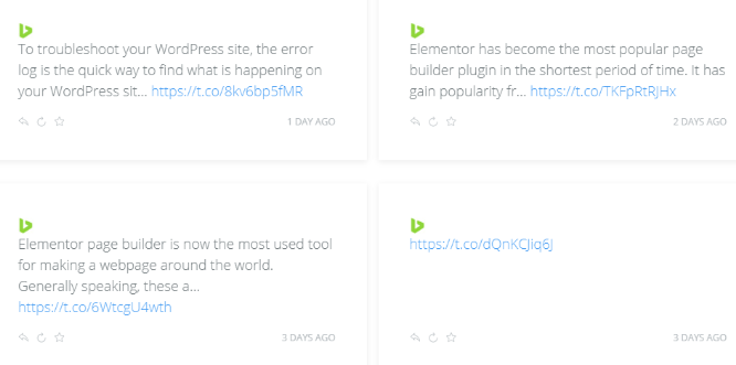 Twitter Grid free elementor addons