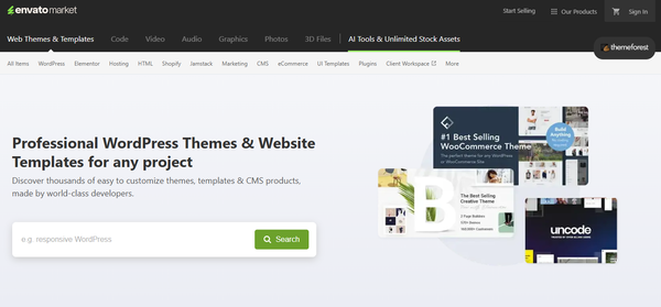 2. ThemeForest