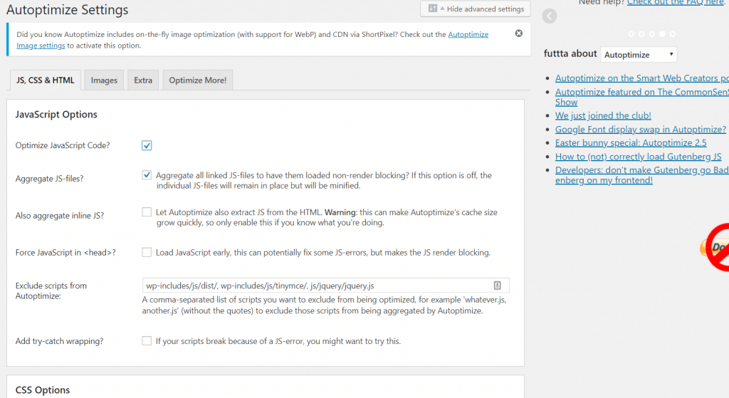 Autoptimize for WordPress Plugins