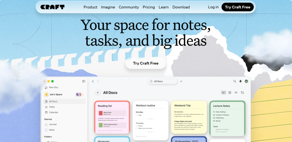 Craft Doc - Best Website Layout Examples
