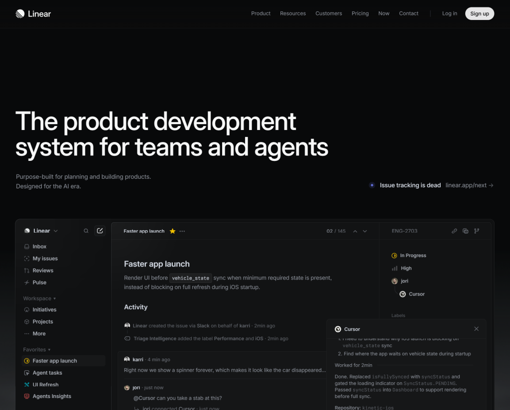 Linear - Creative Website Layout Examples