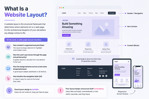 what is a website layout what is a website layout