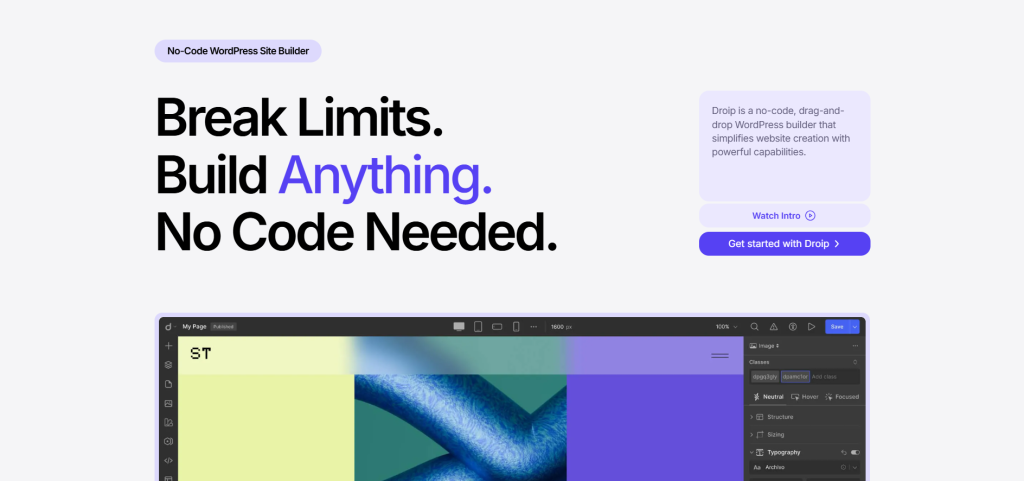 Droip WordPress Builder Droip WordPress Builder