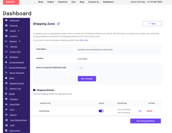 Configure Shipping and Taxes