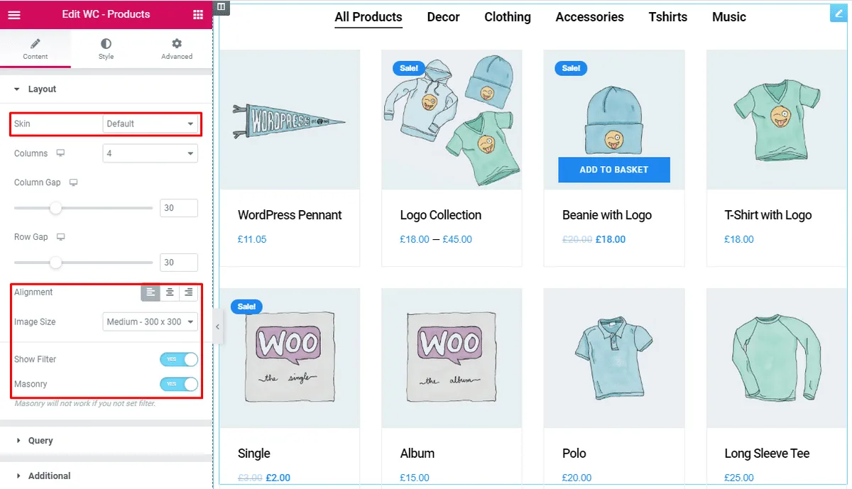 Grid view skin of WooCommerce products Grid view skin of WooCommerce products