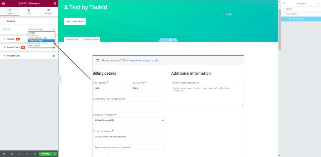 How to create checkout page using Elementor Pro