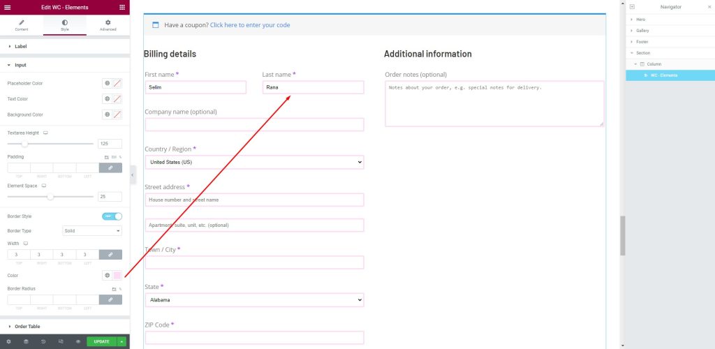How to create checkout page using Elementor Pro