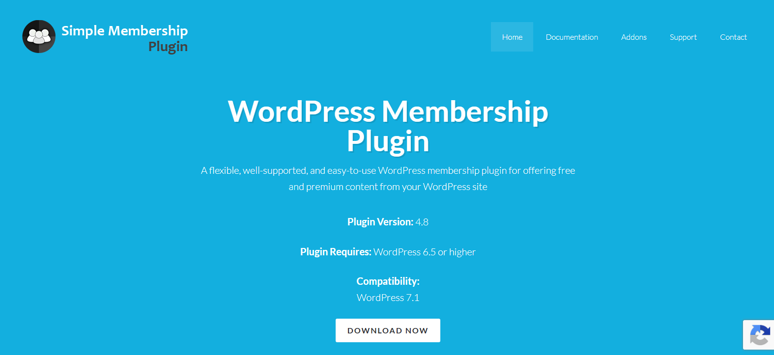 Simple Membership free WordPress membership plugin homepage Simple Membership free WordPress membership plugin homepage