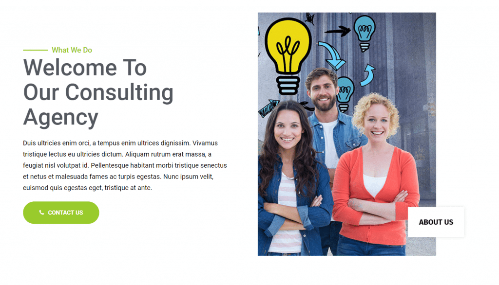 Landing Page About Section