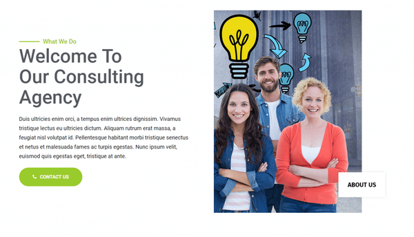 Landing Page About Section
