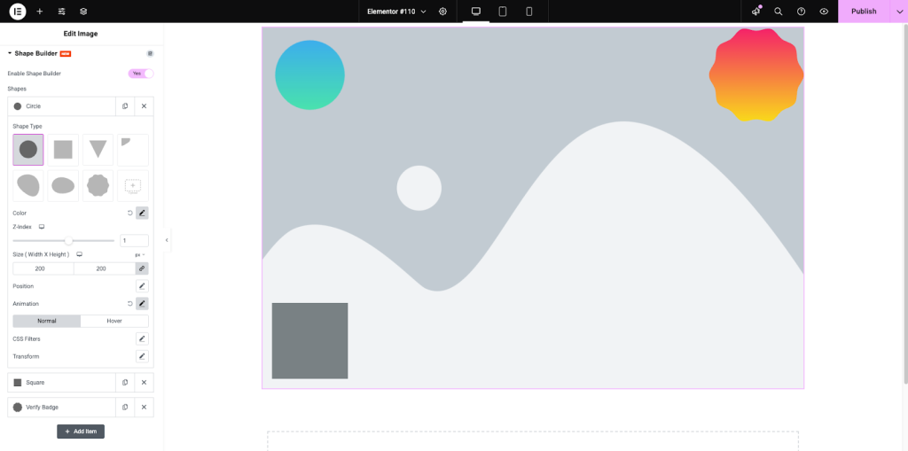 New Shape Builder