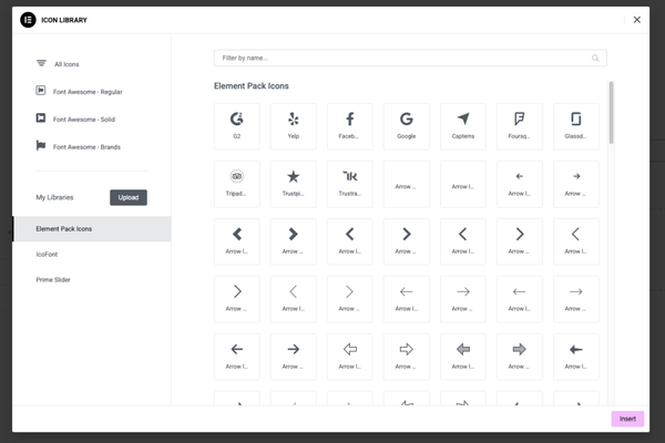Custom Icons Library