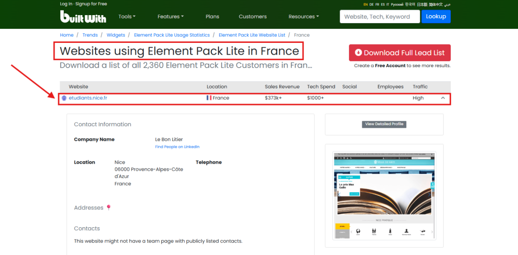 Ckeck Element Pack plugin on their websites