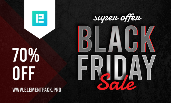Grab the Black Friday and Cyber Monday Discounts for the best Elementor Addons