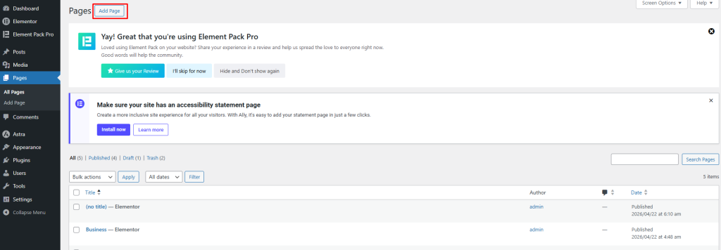 Add Page Add Page