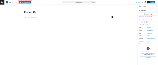 Create a page