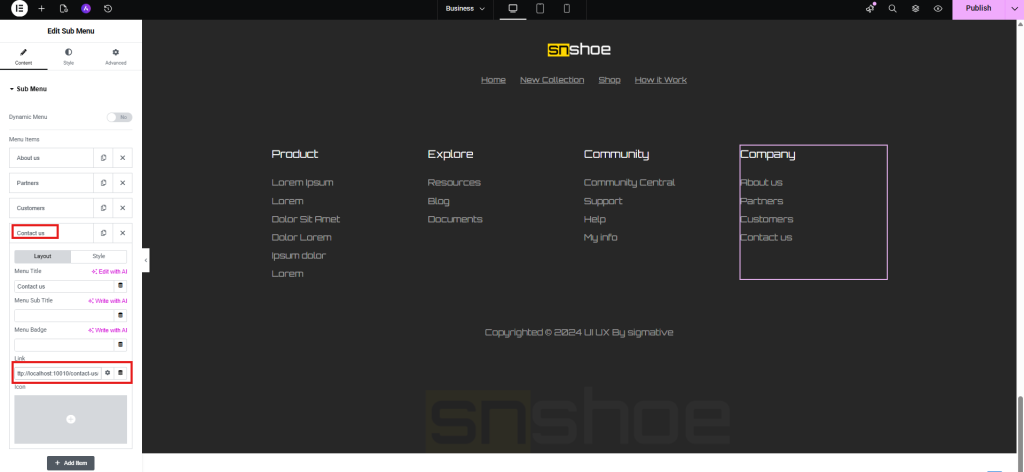 hover over the Contact Us button hover over the Contact Us button