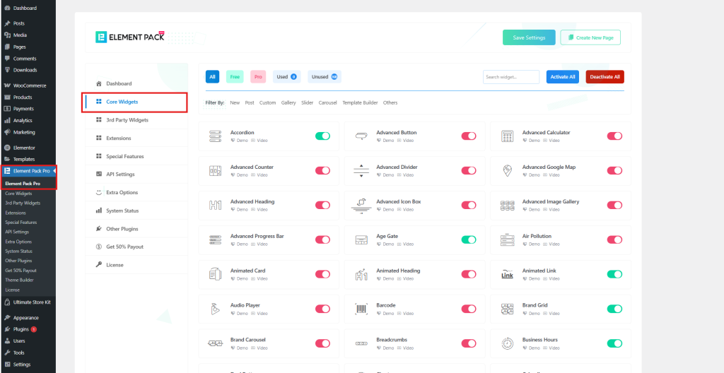 Element Pack Dashboard - Post Content Widget in Elementor