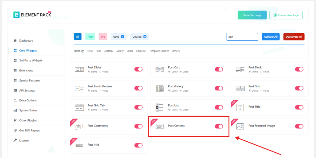 Post Content widget - Post Content Widget in Elementor