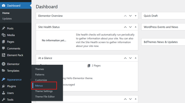 Organizing Navigation Menus
