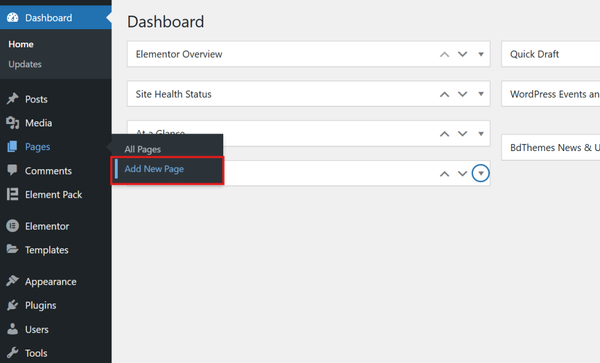 Creating Pages (About, Contact, Services, Blog, etc.)