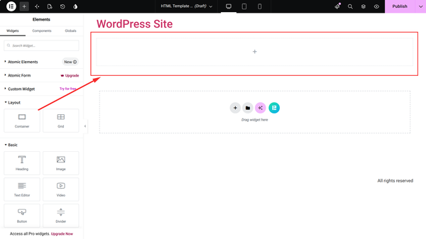 Step 3: Rebuild Layouts and Replicate Structure in Elementor Step 3: Rebuild Layouts and Replicate Structure in Elementor