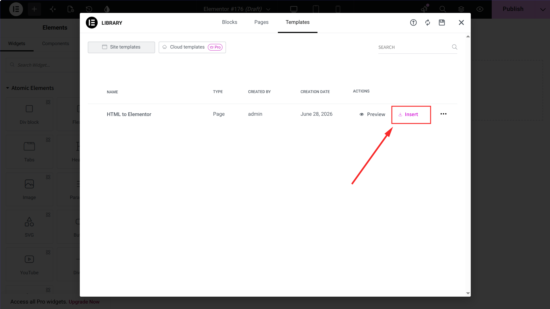 Step 4: Save as an Elementor Page Template for Reuse Step 4: Save as an Elementor Page Template for Reuse
