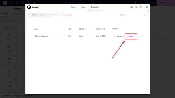 Step 4: Save as an Elementor Page Template for Reuse Step 4: Save as an Elementor Page Template for Reuse