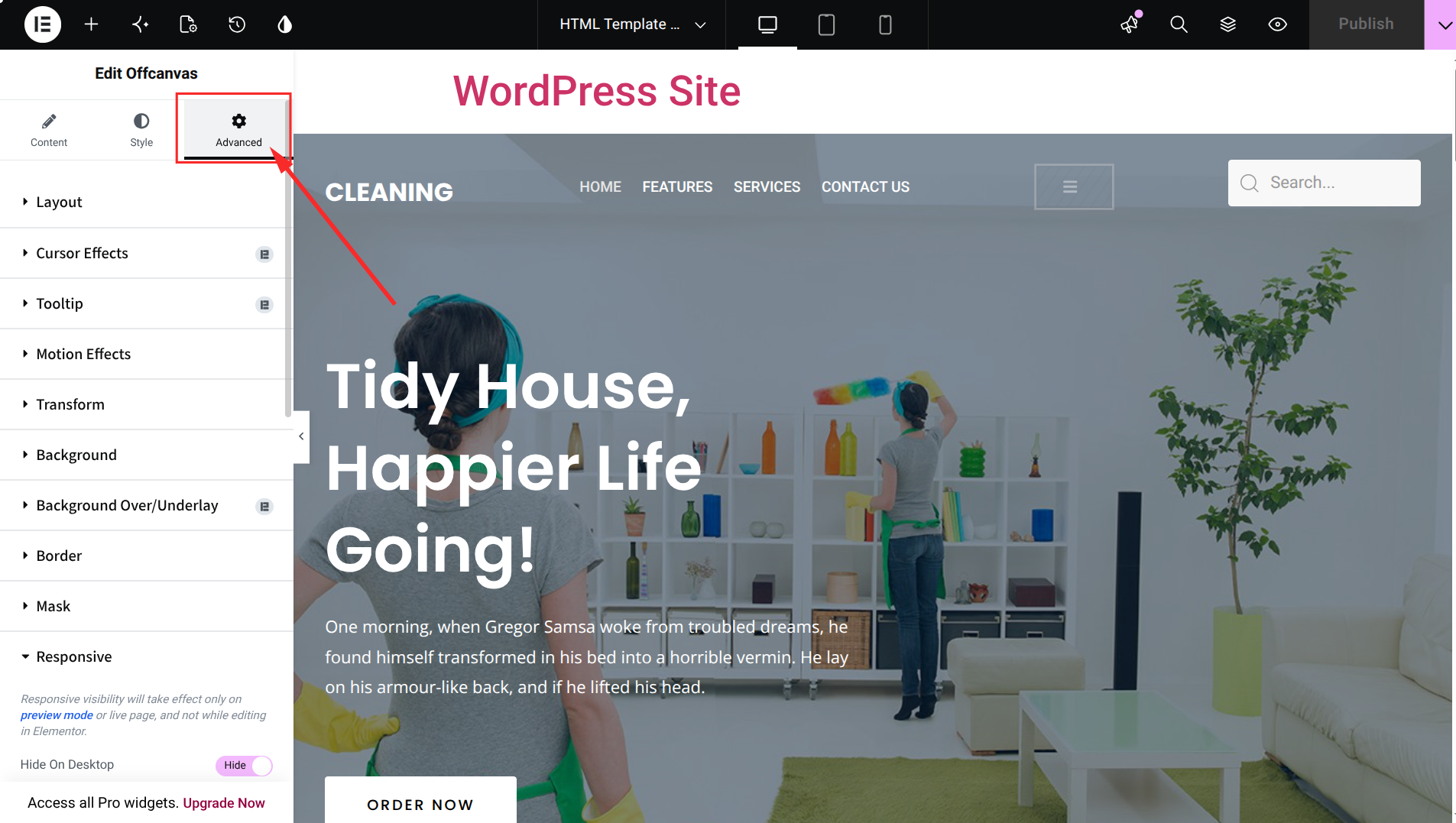 How to Hide an HTML Element in an Elementor Page? How to Hide an HTML Element in an Elementor Page?
