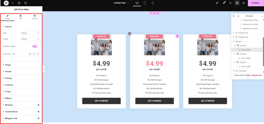 Now you can edit the content and images as you need.