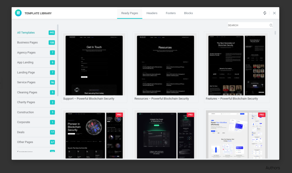 With this template library, we can help you create a professional page quickly without starting from scratch.