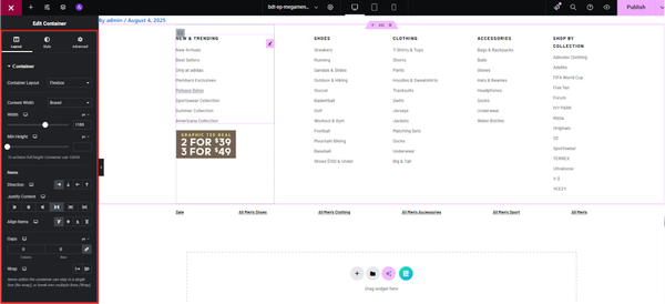 adjust styling and content as needed