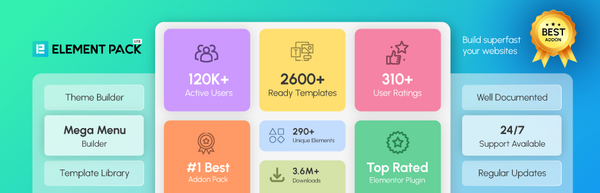 element pack widget for advanced parallax effect