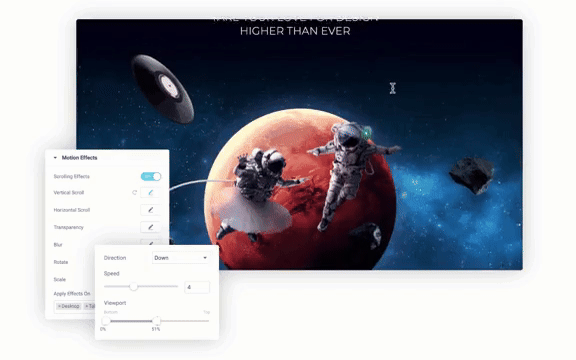 Customize the parallax Scrolling