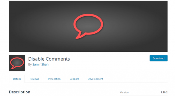 disable comments wordpress plugin