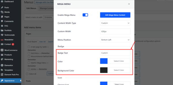 customize badges of menu bar customize badges of menu bar